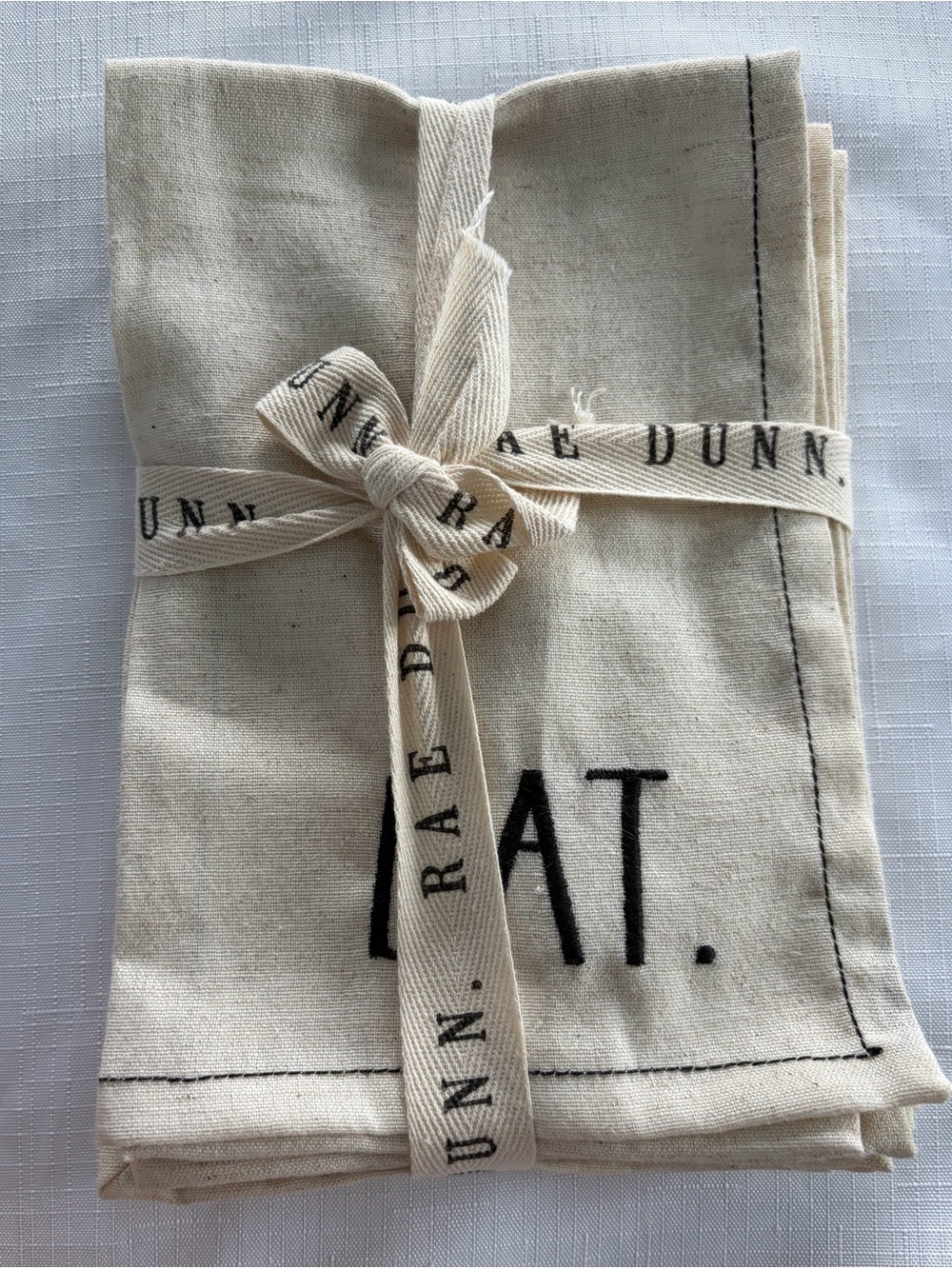 Rae Dunn Set of 4 Embroidered  Napkins
